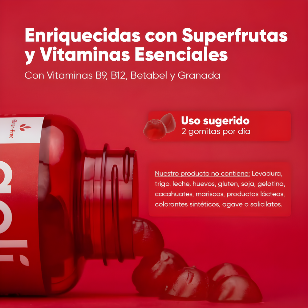Goli Vinagre de Manzana en Gomitas | Suplemento Alimenticio | 60 Gummies